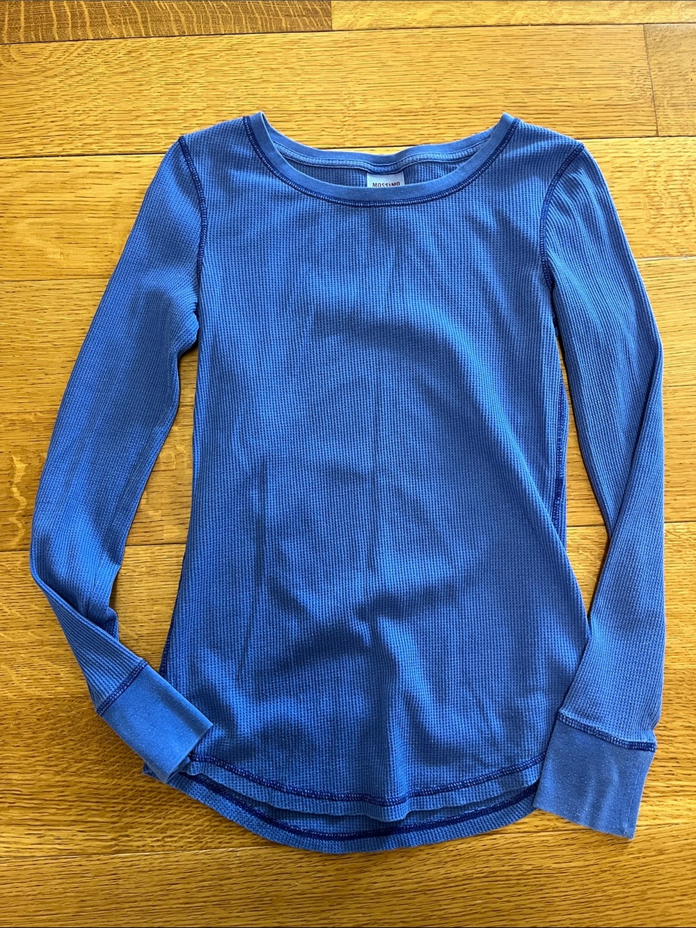 Mossimo size medium, royal blue thermal, long sleeve shirt
